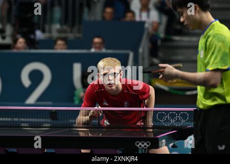Paris, Frankreich. August 2024. Felix Lebrun - Olympische Sommerspiele, Paris 2024, Paris, Frankreich am 2024. Juli. Foto: Laurent Zabulon/ABACAPRESS. COM Credit: Abaca Press/Alamy Live News Stockfoto