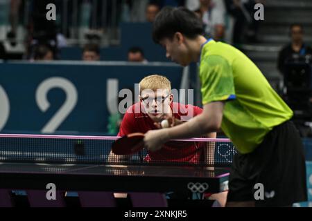 Paris, Frankreich. August 2024. Felix Lebrun - Olympische Sommerspiele, Paris 2024, Paris, Frankreich am 2024. Juli. Foto: Laurent Zabulon/ABACAPRESS. COM Credit: Abaca Press/Alamy Live News Stockfoto