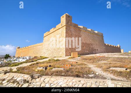 Borj El Kebir, eine osmanische Festung aus dem 16. Jahrhundert, Mahdia, Tunesien. Stockfoto