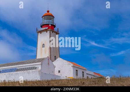 Leuchtturm von Berlenga, im Naturschutzgebiet des Berlengas-Archipels in der Nähe von Peniche. Portugal Stockfoto