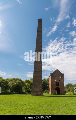 Cobb’s Engine House and Chorney, auch bekannt als Windmill End Pumping Station in Rowley Regis, Black Country, wurde verwendet, um Wasser aus den Kohleminen zu pumpen Stockfoto