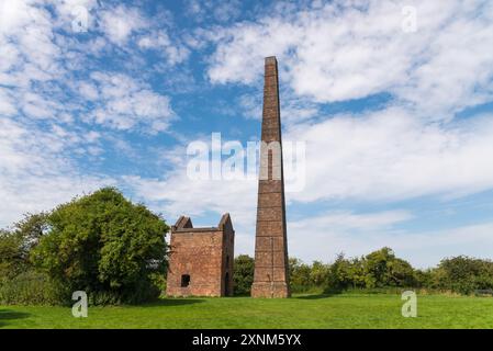 Cobb’s Engine House and Chorney, auch bekannt als Windmill End Pumping Station in Rowley Regis, Black Country, wurde verwendet, um Wasser aus den Kohleminen zu pumpen Stockfoto