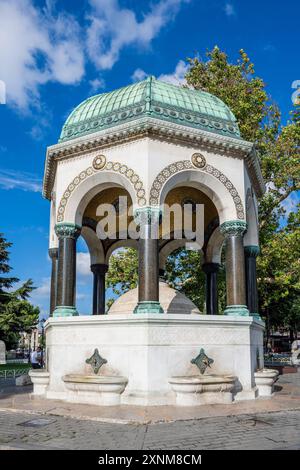 Deutscher Brunnen (Alman Cesmesi), Sultanahmet, Istanbul, Türkei Stockfoto