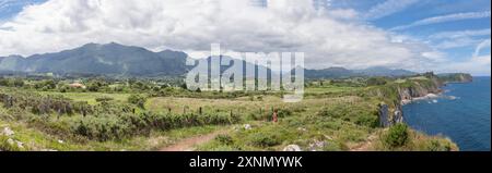 Berge Hügel und Klippen der Hölle, Ribadesella Ost-Asturien, Spanien Stockfoto