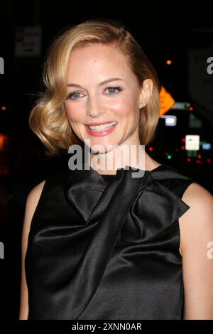 Heather Graham besucht die Premiere von „Horns“ im Landmark Sunshine Cinema in New York. Stockfoto