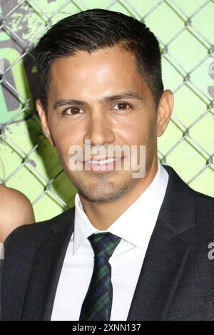 Jay Hernandez besucht die Premiere von Suicide Squad im Beacon Theatre in New York. Stockfoto