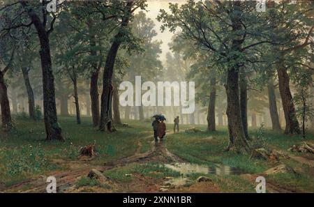 Regen in einem Eichenwald, Ivan Shishkin, 1891 Stockfoto