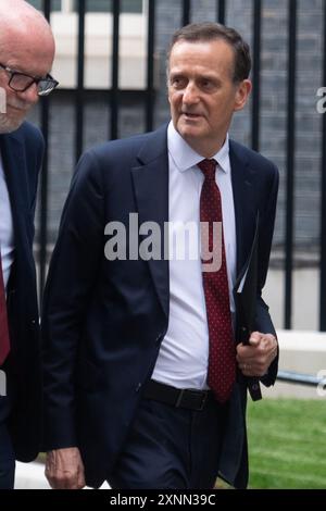 London, Großbritannien. August 2024. Stephen Parkinson, Direktor der Staatsanwaltschaft (DPP), nimmt an einem Treffen der Polizeichefs mit dem britischen Premierminister Sir Keir Starmer in der Downing Street Teil. Quelle: Justin Ng/Alamy Live News. Stockfoto