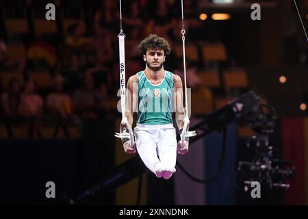 Aghamurad Gahramanov (Aserbaidschan). Europameisterschaften München 2022: Kunstturnen, Ringe Stockfoto