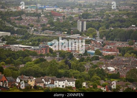 Tameside im Greater Manchester, Stadtzentrum von Stalybridge Stockfoto