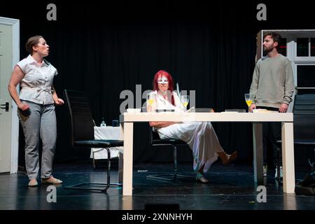 Vorführung des Stücks TERF in den Assembly Rooms in Edinburgh als Teil des Edinburgh Fringe Festivals. Stockfoto