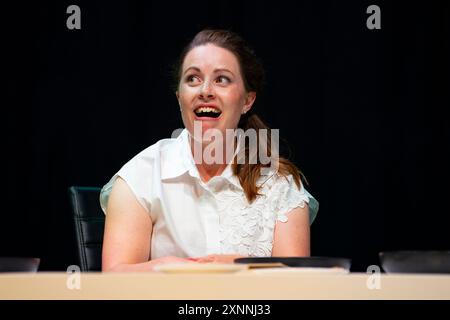 Vorführung des Stücks TERF in den Assembly Rooms in Edinburgh als Teil des Edinburgh Fringe Festivals. Stockfoto