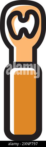 Flaschenöffner Symbol flaches Design Vektor Stock Vektor