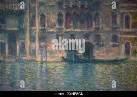 Gemälde von Claude Monet namens Palazzo da Mula, Venedig, gemalt 1908 Stockfoto