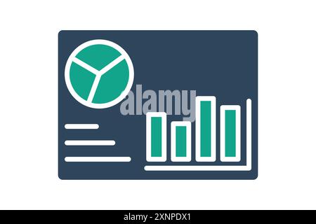 Dashboard-Symbol. Symbol für Übersicht. Symbolstil durchgehend. Vektorillustration für Datenanalyselemente Stock Vektor