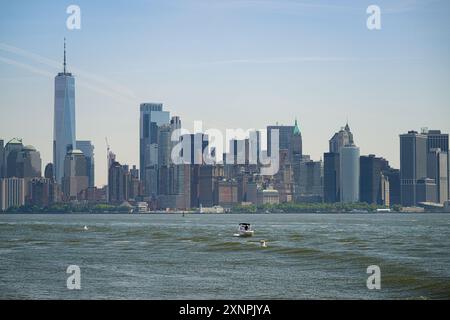 Gebäude im World Trade Center-Komplex, einschließlich One World Trade Center Stockfoto