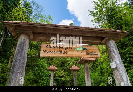 Die Allerheiligen-Wasserfälle in Baden-Württemberg im Schwarzwald Stockfoto