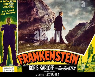 FRANKENSTEIN 1931 Universal Pictures Film mit Boris Karloff als Monster Stockfoto