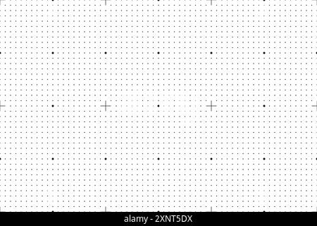 Nahtloses Tech Grid-Symbol im flachen Stil. Konstruieren Sie die Darstellung des Netzvektors auf isoliertem Hintergrund. Geometrische Muster kennzeichnen Geschäftskonzept. Stock Vektor