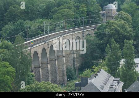 Blick auf die Stadt Luxemburg Stockfoto