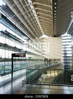 Innenraum des internationalen Flughafens Changi Stockfoto