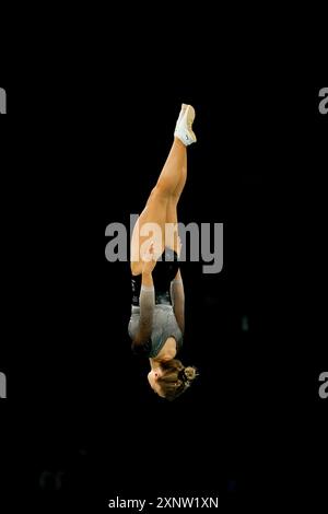 DAVIDSON Madaline aus neuseeland, Trampolin Gymnastik Women's Final während der Olympischen Spiele Paris 2024 am 2. August 2024 in der Bercy Arena in Paris, Frankreich - Foto Gregory Lenormand/DPPI Media/Panorama Credit: DPPI Media/Alamy Live News Stockfoto