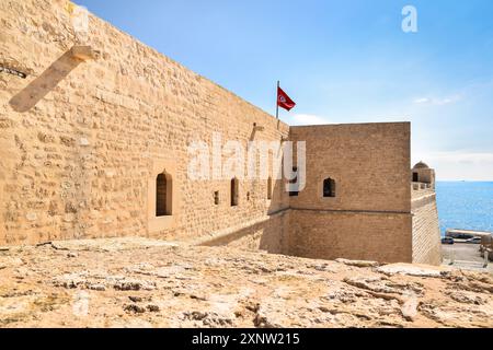 Borj El Kebir, eine osmanische Festung aus dem 16. Jahrhundert, Mahdia, Tunesien. Stockfoto