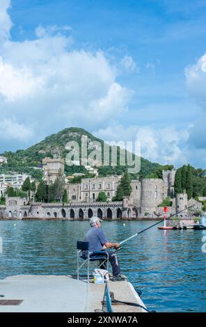 Frankreich, Alpes-Maritimes (06), Mandelieu-la-Napoule, château de la Napoule an der Küste Stockfoto