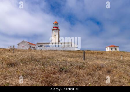 Leuchtturm von Berlenga, im Naturschutzgebiet des Berlengas-Archipels in der Nähe von Peniche. Portugal Stockfoto