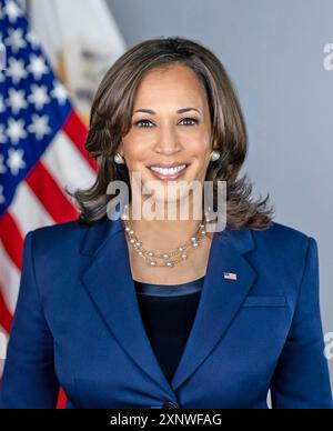 KAMALA HARRIS wurde 49. Vizepräsidentin der Vereinigten Staaten im März 2021 Stockfoto