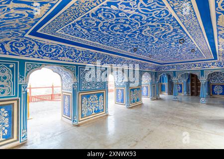 Chhavi Niwas, der Blaue Raum im Stadtpalast, Stadtpalast, Jaipur, Rajasthan, Indien, Südasien, Asien Copyright: NeilxFarrin 1126-2283 Stockfoto