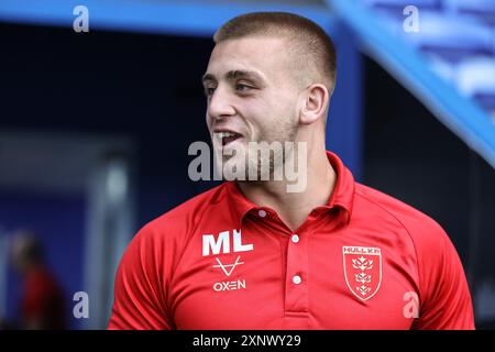 Warrington, Großbritannien. August 2024. Mikey Lewis von Hull KR kommt am 2. August 2024 im Halliwell Jones Stadium, Warrington, United Kingdom (Foto: Mark Cosgrove/News Images) in Warrington, United Kingdom, am 2. August 2024. (Foto: Mark Cosgrove/News Images/SIPA USA) Credit: SIPA USA/Alamy Live News Stockfoto