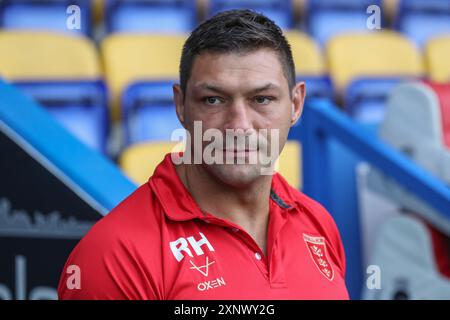 Warrington, Großbritannien. August 2024. Ryan Hall of Hull KR während des Spiels Warrington Wolves vs Hull KR in der Betfred Super League Runde 20 im Halliwell Jones Stadium, Warrington, Großbritannien, 2. August 2024 (Foto: Alfie Cosgrove/News Images) in Warrington, Großbritannien, am 2. August 2024. (Foto: Alfie Cosgrove/News Images/SIPA USA) Credit: SIPA USA/Alamy Live News Stockfoto