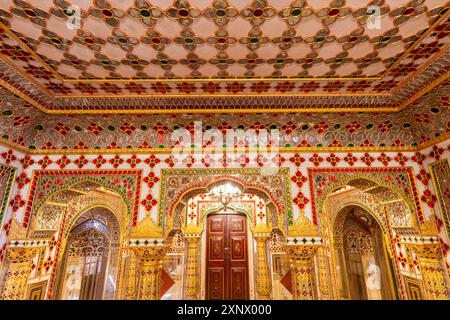 Shoba Niwas, Stadtpalast, Jaipur, Rajasthan, Indien, Südasien, Asien Stockfoto