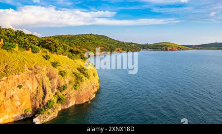 Luftfahrt von Kigoma, am Tanganjikasee, Tansania, Ostafrika, Afrika Stockfoto