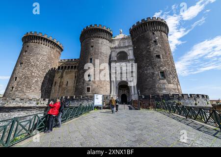 Castel Nuovo, das historische Zentrum von Neapel (Neapel), UNESCO-Weltkulturerbe, Kampanien, Italien, Europa Stockfoto