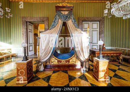 Das Innere der Reggia di Caserta (Königspalast von Caserta), UNESCO-Weltkulturerbe, Kampanien, Italien, Europa Stockfoto