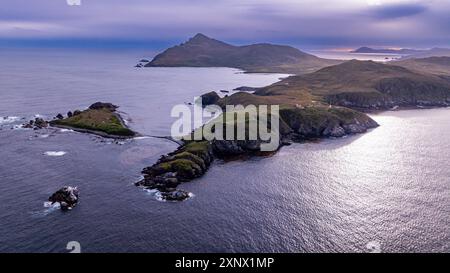 Aus der Vogelperspektive von Kap Horn, südlichster Punkt Südamerikas, Insel Hornos, Feuerland, Chile, Südamerika Stockfoto