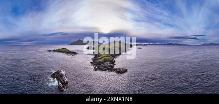 Aus der Vogelperspektive von Kap Horn, südlichster Punkt Südamerikas, Insel Hornos, Feuerland, Chile, Südamerika Stockfoto