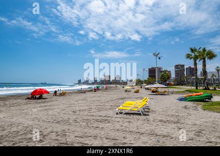 Strand von Iquique, Atacama Wüste, Chile, Südamerika Stockfoto