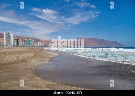 Strand von Iquique, Atacama Wüste, Chile, Südamerika Stockfoto