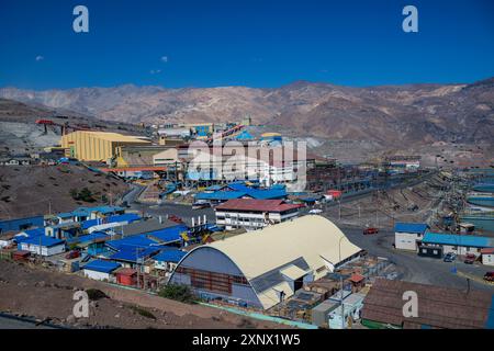 Sewell Mining Town, UNESCO-Weltkulturerbe, Chile, Südamerika Stockfoto