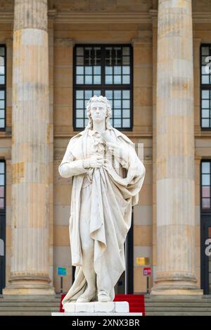 Schiller-Denkmal am Gendarmenmarkt, Mitte, Berlin, Deutschland, Europa Stockfoto