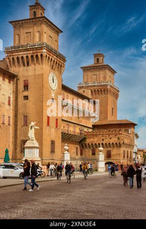 Castello Estense, Ferrara, Emilia Romagna, Italien, Europa Stockfoto