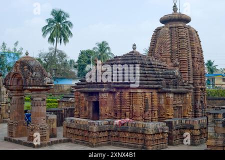 Der Mukteswara-Tempel aus dem 9. Jahrhundert, der der hinduistischen Gottheit Shiva in Bhubaneswar gewidmet ist, wurde auch als Stadt der Tempel in Bhubaneswar, Odisha, Indien, Asien bezeichnet Stockfoto