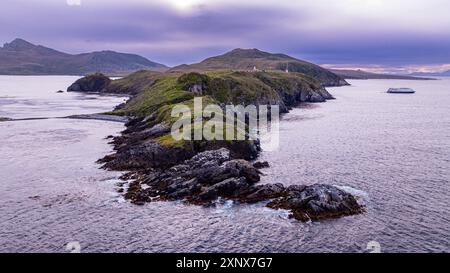 Luftlinie von Kap Horn, südlichster Punkt Südamerikas, Insel Hornos, Feuerland, Chile, Südamerika Copyright: MichaelxRunkel 1184-12405 Stockfoto