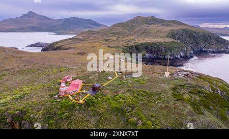 Luftlinie von Kap Horn, südlichster Punkt Südamerikas, Insel Hornos, Feuerland, Chile, Südamerika Copyright: MichaelxRunkel 1184-12406 Stockfoto