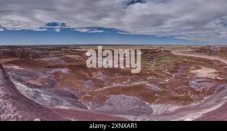 Das North Valley unterhalb der Blue Mesa im Petrified Forest National Park, Arizona, Vereinigte Staaten von Amerika, Nordamerika Copyright: StevenxLove 1311-9 Stockfoto