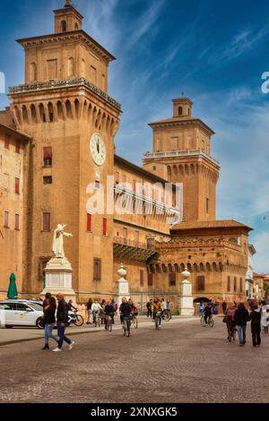 Castello Estense, Ferrara, Emilia Romagna, Italien, Europa Copyright: CamilloxBalossini 1360-595 Stockfoto