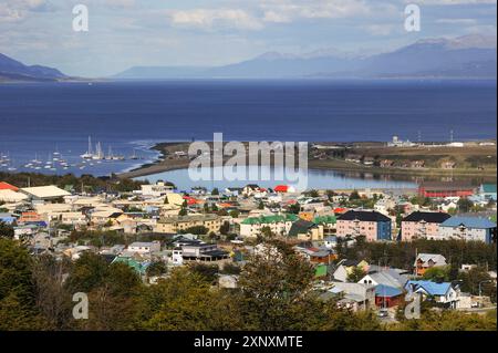 Ansicht von Ushuaia, Feuerland, Patagonien, Argentinien, Südamerika Copyright: GOUPIxCHRISTIAN 1382-500 Stockfoto